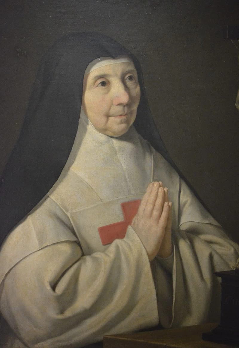 Ritratto di Agnès Arnauld, badessa dell'abbazia di Port - Royal, des, Champs